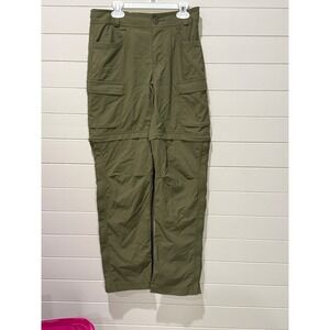 REI Co-op Convertible Zip‎ Off Hiking Pants Women's Size 2 Olive Green Cargo